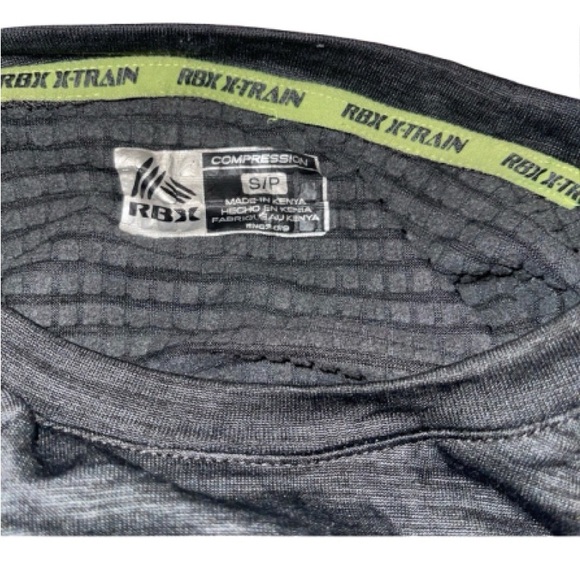 RBX X-Train Compression Top Men's Performance Activewear Athleisure Gym - Picture 4 of 4